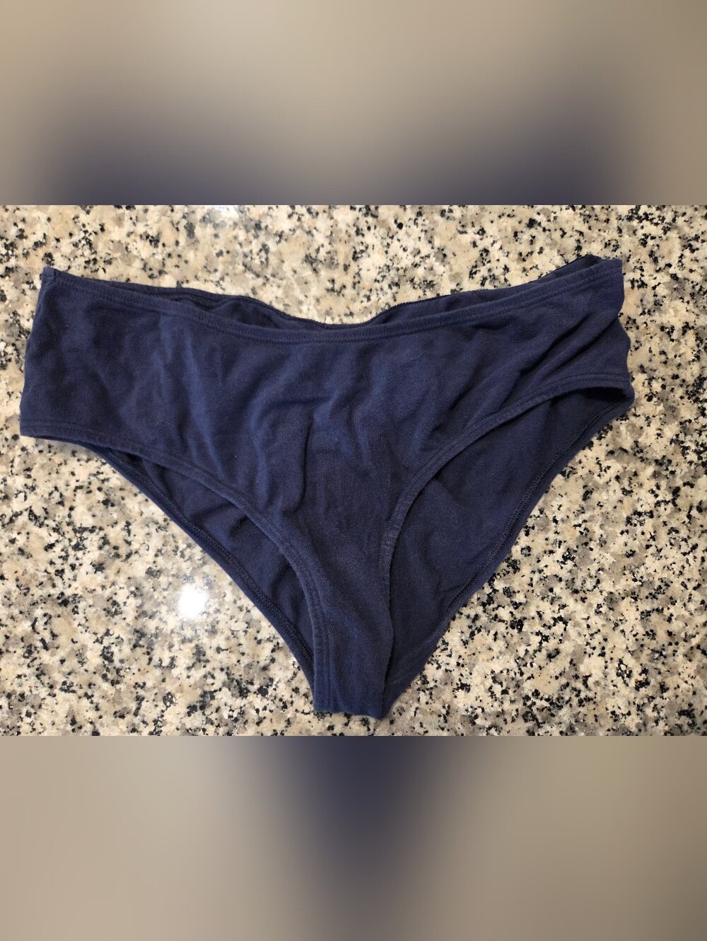 aerie Dark Navy Cotton Bikini Briefs